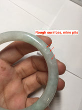 Load image into Gallery viewer, 57mm Certified type A 100% Natural sunny green/white round cut Jadeite bangle BN77-9819
