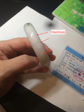 Load image into Gallery viewer, 61mm Certified type A 100% Natural green/white/purple Jadeite bangle BH30-5425