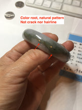 Load image into Gallery viewer, 54mm Certified Type A 100% Natural dark green purple(苏堤绕绿) Jadeite Jade bangle PC103-9161