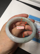 Load image into Gallery viewer, 56.5mm 100% natural type A green/white/purple/red (FU LU SHOU) jadeite jade bangle BP54-0621