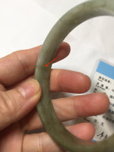 Load image into Gallery viewer, 60.2mm Certified Type A 100% Natural dark green gray black jadeite Jade bangle PD173-6298