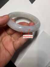 Load image into Gallery viewer, 58mm Certificate icy waterly light purple white orange jadeite jade bangle BF134-2650