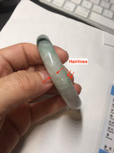 Load image into Gallery viewer, 56.5mm Certificated sunny green/dark green/white jadeite jade bangle BK120-8240