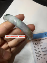 Load image into Gallery viewer, 56.4 mm certificated Type A 100% Natural green purple yellow Jadeite Jade bangle BL64-6220