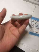 Load image into Gallery viewer, 54.5mm Certified Type A 100% Natural light green/white Jadeite Jade bangle Bl123-1274