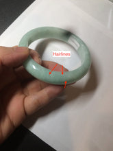Load image into Gallery viewer, 56.6mm Certified Type A 100% Natural green Jadeite Jade bangle w94-2833