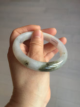 Load image into Gallery viewer, 57.5mm Certified Type A 100% Natural icy watery white purple black brown Jadeite Jade bangle BL73-7043