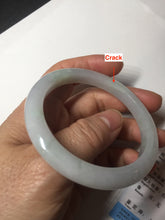 Load image into Gallery viewer, 54.6mm Certified 100% natural Type A white/green/purple jadeite jade bangle AM33-0255