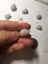 Load image into Gallery viewer, Type A 100% Natural green white purple 3D Jadeite conch pendant PD188