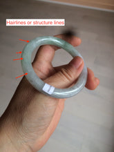 Load image into Gallery viewer, 50.8mm Certified Type A 100% Natural light green/purple/yellow(FU LU SHOU) round cut Jadeite Jade bangle Z135-2803