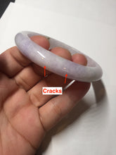 Load image into Gallery viewer, 57.5mm certified 100% natural type A light green/purple/yellow(FU LU SHOU)  jadeite jade bangle BN82-8715