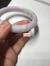 Load image into Gallery viewer, 61.4mm certified 100% natural type A sunny green/purple jadeite jade bangle BN87-8718