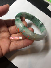 Load image into Gallery viewer, 51.5mm certified 100% natural Type A sunny green/purple/yellow(FU LU SHOU)  jadeite jade bangle BK45-5080