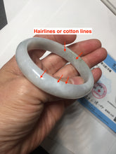 Load image into Gallery viewer, 54.5mm Certified Type A 100% Natural sunny green/dark green Jadeite Jade bangle AM96-2727