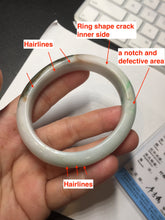 Load image into Gallery viewer, 53.5mm 100% natural certified sunny green brown pink oval jadeite jade bangle BN29-8348