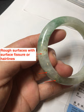 Load image into Gallery viewer, 55.5mm Certified 100% natural Type A fresh green yellow orange jadeite jade bangle BN1-6331