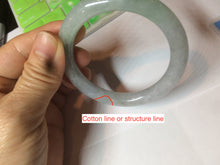 Load image into Gallery viewer, 50.8mm Certified Type A 100% Natural light green/purple/yellow(FU LU SHOU) round cut Jadeite Jade bangle Z135-2803