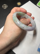 Load image into Gallery viewer, 56.5mm certified 100% natural type A sunny green/purple jadeite jade bangle BK66-4031