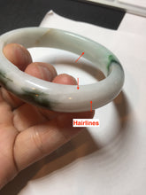 Load image into Gallery viewer, 53.5mm 100% natural certified sunny green brown pink oval jadeite jade bangle BN29-8348