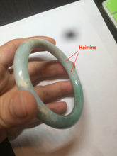 Load image into Gallery viewer, 58mm certified 100% natural type A green round cut jadeite jade bangle AY8-6177
