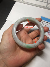 Load image into Gallery viewer, 57.2mm Certified Type A 100% Natural sunny green purple Jadeite Jade bangle BP43-0620