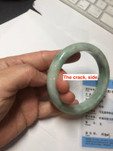 Load image into Gallery viewer, 57.3mm Certified Type A 100% Natural sunny green yellow Jadeite Jade bangle BS30-4414
