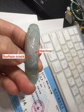 Load image into Gallery viewer, 55.5mm Certified Type A 100% Natural light green with carved Ancient Coin, Auspicious Cloud, and Lingzhi Jadeite Jade bangle PA75-6260