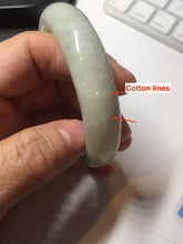 Load image into Gallery viewer, 56.8mm certified Type A 100% Natural sunny green light green Jadeite Jade bangle D140-4008