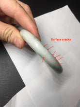 Load image into Gallery viewer, 54mm Certified 100% natural Type A sunny green/white  jadeite jade bangle BK97-0352