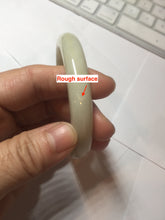 Load image into Gallery viewer, 57.9mm certified Type A 100% Natural beige yellow Jadeite Jade bangle G45-6731