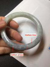 Load image into Gallery viewer, 61.5mm Certified Type A 100% Natural white/light purple/green Jadeite Jade bangle BF120-1933