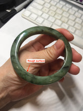 Load image into Gallery viewer, 58.5mm Certified 100% natural Type A dark green/black jadeite bangle PD31-9808