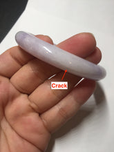 Load image into Gallery viewer, 57.5mm certified 100% natural type A light green/purple/yellow(FU LU SHOU)  jadeite jade bangle BN82-8715