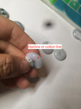 Load image into Gallery viewer, 18mm Type A 100% Natural green/purple/white Jadeite Jade safety Guardian donut Pendant group m99