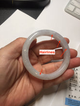 Load image into Gallery viewer, 51.5mm Certificate icy waterly light purple white orange jadeite jade bangle BF135-2651