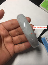 Load image into Gallery viewer, 56.3mm certified 100% natural Type A light green purple jadeite jade bangle Bk75-3785
