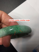 Load image into Gallery viewer, 55.8mm Certified 100% natural Type A sunny green jadeite jade bangle BM75-4431