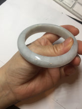 Load image into Gallery viewer, 56.9mm Certified Type A 100% Natural light green white Jadeite bangle X156