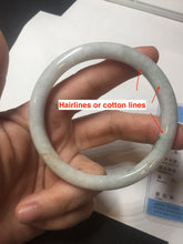 Load image into Gallery viewer, 57.5mm certified 100% natural type A light green/purple/yellow(FU LU SHOU) round cut jadeite jade bangle BN57-3122