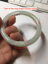 Load image into Gallery viewer, 58.9mm certified 100% natural type A icy watery light green white round cut jadeite jade bangle BS83-(1099)