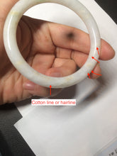 Load image into Gallery viewer, 55mm certified Type A 100% Natural sunny green/white/brown Jadeite Jade bangle BF25-1470