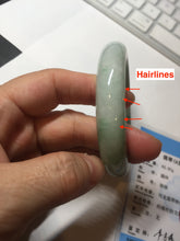 Load image into Gallery viewer, 57mm certified 100% natural type A sunny green/purple/brown jadeite jade bangle BN99-7710