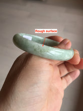 Load image into Gallery viewer, 52mm certified Type A 100% Natural light green oval Jadeite Jade bangle BM94-4461