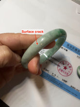 Load image into Gallery viewer, 57mm Certified Type A 100% Natural sunny green yellow Jadeite Jade bangle BS27-4418