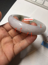 Load image into Gallery viewer, 57.7mm certified Type A 100% Natural sunny green yellow brown white purple Jadeite Jade bangle Y160-3009