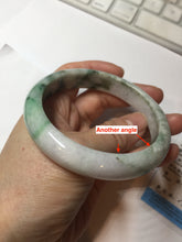 Load image into Gallery viewer, 60.2mm certificated Type A 100% Natural dark green/sunny green/white/purple Jadeite Jade bangle AA102-3268