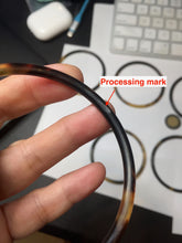 Load image into Gallery viewer, 60-62mm 100% Natural black brown beige slim Buffalo Horn bangle group CB54