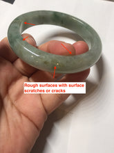 Load image into Gallery viewer, 57.9mm Certified Type A 100% Natural green/gray/black chubby Jadeite bangle PB240-9525