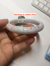 Load image into Gallery viewer, 60mm certified Type A 100% Natural light green red purple (Fu Lu Shou) Jadeite Jade bangle PC96-8467