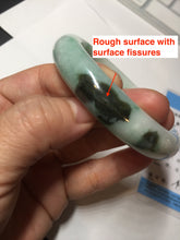 Load image into Gallery viewer, 57.4mm certified 100% natural type A sunny green/purple/yellow jadeite jade bangle BN102-7712